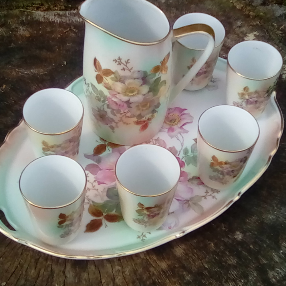 VINTAGE SET Schumann Arzberg Bavaria Tray Pitcher